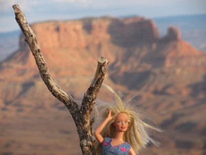 Barbie visits Murphy Point, Canyonlands N.P.