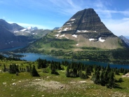 Bearhat Mountain is a giant in the landscape at Logan Pass